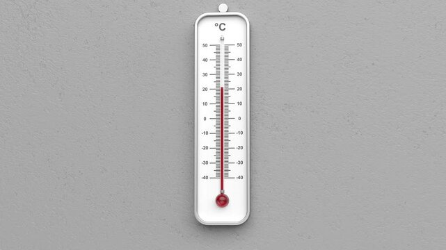 Increasing temperature on a mercury thermometer