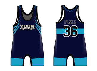 Wrestling singlets are designed with an elegant edgy and wild look. Sports gear template mockup perfect fit for all sports. The designs that go on casual wear, shirts, fashion apparel, and all kind 