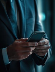 Business Professional Using Phone