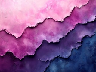 Obraz premium Colorful abstract artwork with swirling patterns, fluid style, dominant shades of purple, pink, blue, white, and gray Texture varies throughout the piece, appearing smooth in some areas and rough in