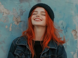 Fototapeta premium Vibrant Youth with Red Hair