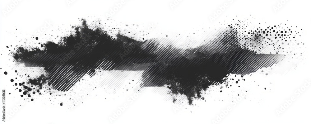 Poster abstract grunge halftone lined texture. distressed uneven grungy background. abstract modern illustr