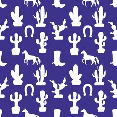 Christmas animals seamless horse pattern for wrapping paper and fabrics