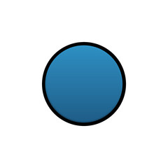 blue and white button