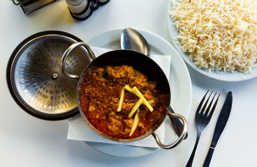 Lamb Karahi - indian or pakistani cuisine