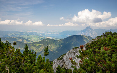 View from the top of mountain in Austria