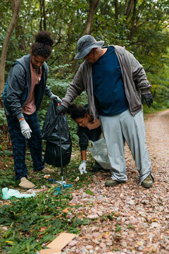Collecting trash
