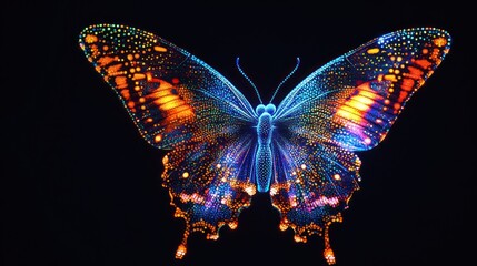 Abstract Colorful Butterfly