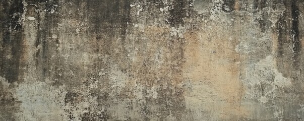 Fototapeta premium An old cement concrete wall texture background with a grunge brown color.