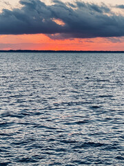 sunset over the sea