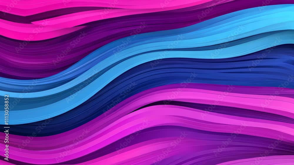 Poster a vibrant background featuring smooth, abstract wave lines, adding depth and texture in a playful ca