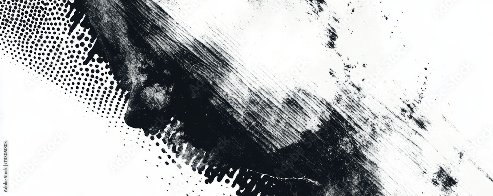 Poster abstract grunge halftone lined texture. distressed uneven grungy background. abstract modern illustr