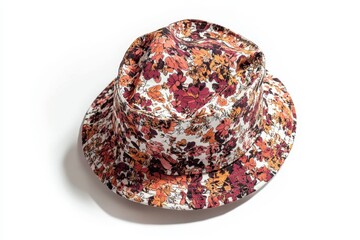 Stylish Floral Bucket Hat Featuring Vibrant Multi-Colored Pattern Ideal for Summer Fashion, Outdoor Activities, and Sun Protection with a Unique Design for Trendsetters