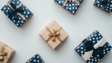 Obraz premium Discover Beautifully Wrapped Gift Boxes Perfectly Designed for Every Special Occasion