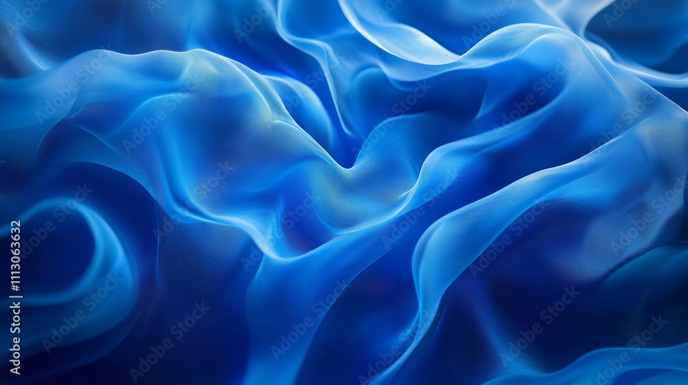 Poster mesmerizing blue abstract wallpaper with intricate patterns and luminous depth. perfect for digital 