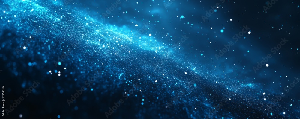 Poster blue gradient background grainy glowing blue light on dark backdrop noise texture effect banner head