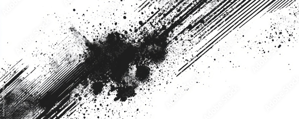 Poster abstract grunge halftone lined texture. distressed uneven grungy background. abstract modern illustr