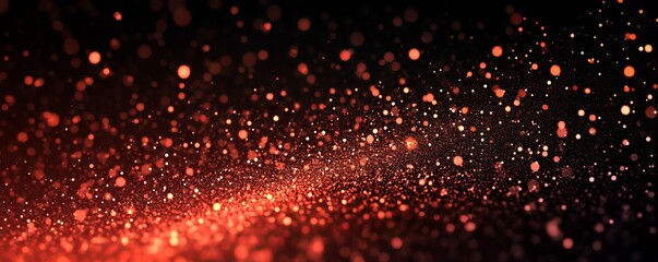 Obraz premium Grainy background, red orange black noise texture banner, glowing color gradient dark poster header cover backdrop design