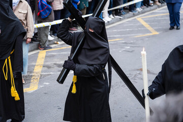 Karfreitagsprozession in Barcelona, Spanien