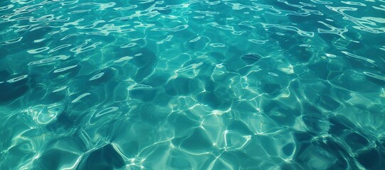 Obraz premium sparkling blue clear sea water waves background 40