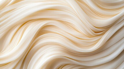 Fototapeta premium Close-up view reveals kataifi dough's fine texture, showcasing elegant, delicate strips arranged in a visually appealing manner