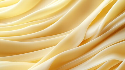 Fototapeta premium Close-up view reveals kataifi dough's fine texture, showcasing elegant, delicate strips arranged in a visually appealing manner