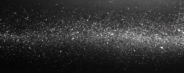 Obraz premium Black white grainy background, dark monochrome noisy texture banner, header poster cover backdrop design