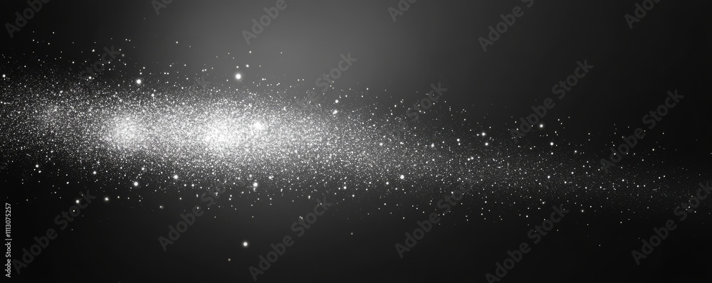 Poster black white grainy gradient background illuminated spot on dark gray noise texture banner header pos