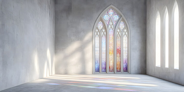 Stained Glass Church Window Catholic Art Colorful Spiritual Sacred Design Inspirational Light Reflections Medieval Gothic