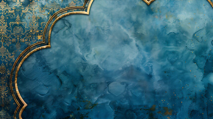 Islamic abstract background with water color, version  59