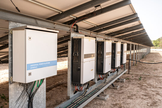 Solar energy power plant inverters converting dc to ac in senegal