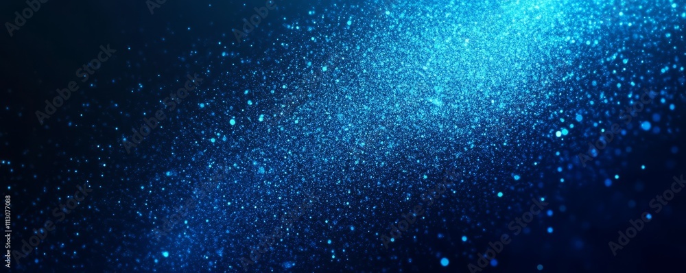 Poster blue gradient background grainy glowing blue light on dark backdrop noise texture effect banner head