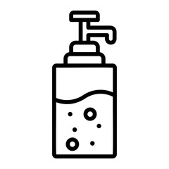 shampoo Line Icon