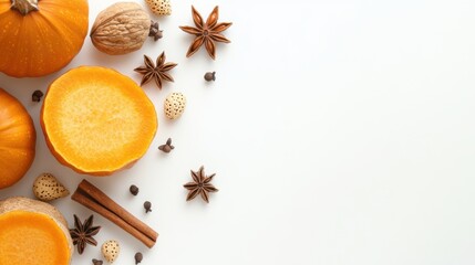 Fototapeta premium Pumpkin in Fall for holiday seasonal decoration.