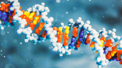 Retrofuture DNA Helix Illustration