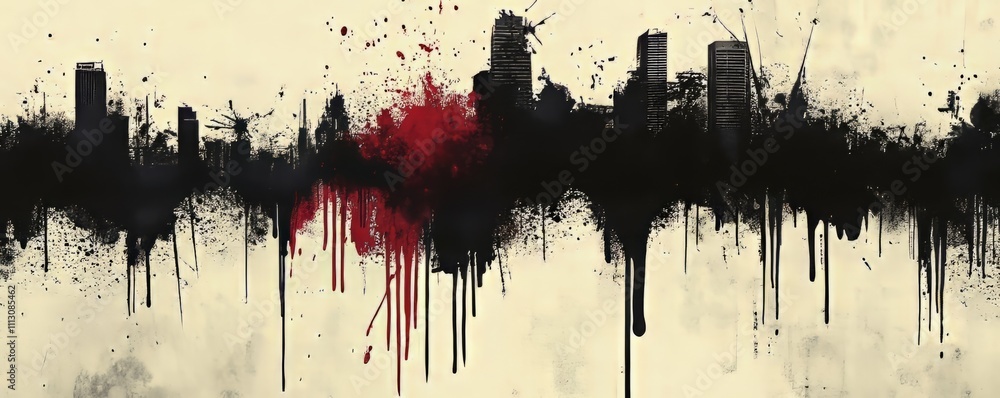 Aufkleber grunge urban background with ink blots.convert your image to a rough effect by overlaying it over yo