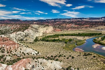 Green River Valley View While Hiking in Dinosaur National Monument Utah.