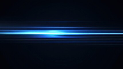 Abstract Blue Light Streaks On Dark Background
