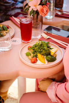 pink brunch