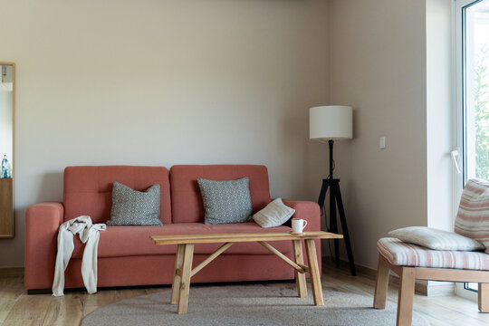 Cozy Living Room with Coffee 