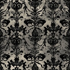 Dark Victorian Gothic Seamless Pattern Design