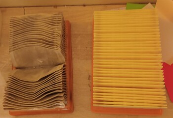 Vacuum filter, old and new