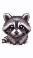 Obraz premium Niedlicher Waschbär