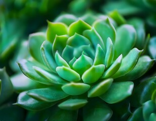 Fototapeta premium Echeveria Succulent Plant Close-up