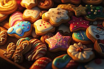Illustration of christmas cookies