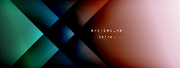 Dynamic shadow lines with gradient colors geometric background