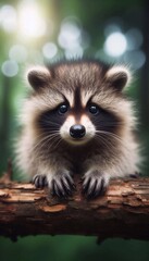 Niedlicher Waschb&auml;r