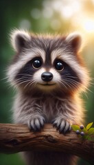 Niedlicher Waschb&auml;r