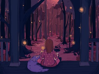Starry Bedtime in the Woods