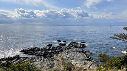 日本周遊　三浦半島荒崎海岸